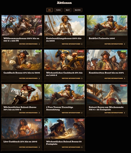 FatPirate Casino - Entdecken Sie die Boni und Promotionen. Boni und Promotionen im FatPirate Casino.